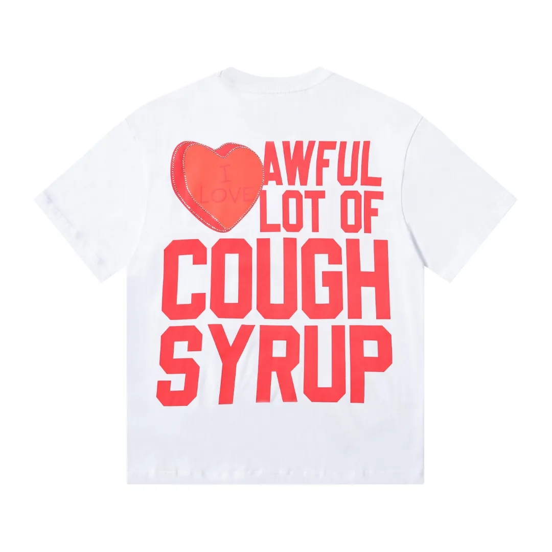 2241# Black/ （ ） THAT'S A AWFUL LOT OF COUGH SYRUP In Stock T （fabric):32 Sizes（size）：S-M L X L （colour）： Black） 👉